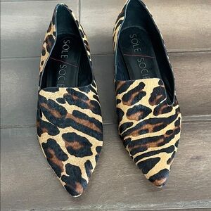 Sole Society Animal Print Flats